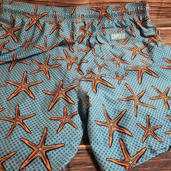 CAPELLE Men's SZ 3XL POP STAR Swim Trunks Compression Lined - Picture 3 of 5